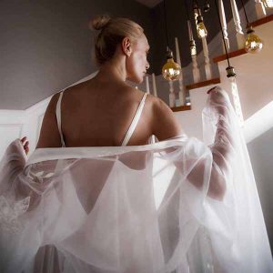 لباس خواب عروس ابریشمی