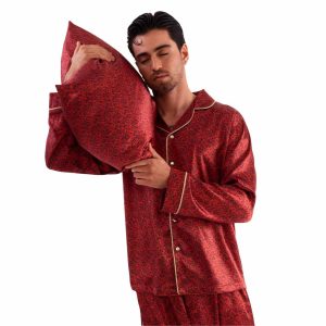 پیژامه + بلوز زرشکی