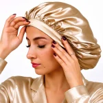 کلاه خواب ابریشمی طلایی