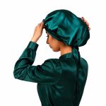کلاه خواب ابریشمی سبز